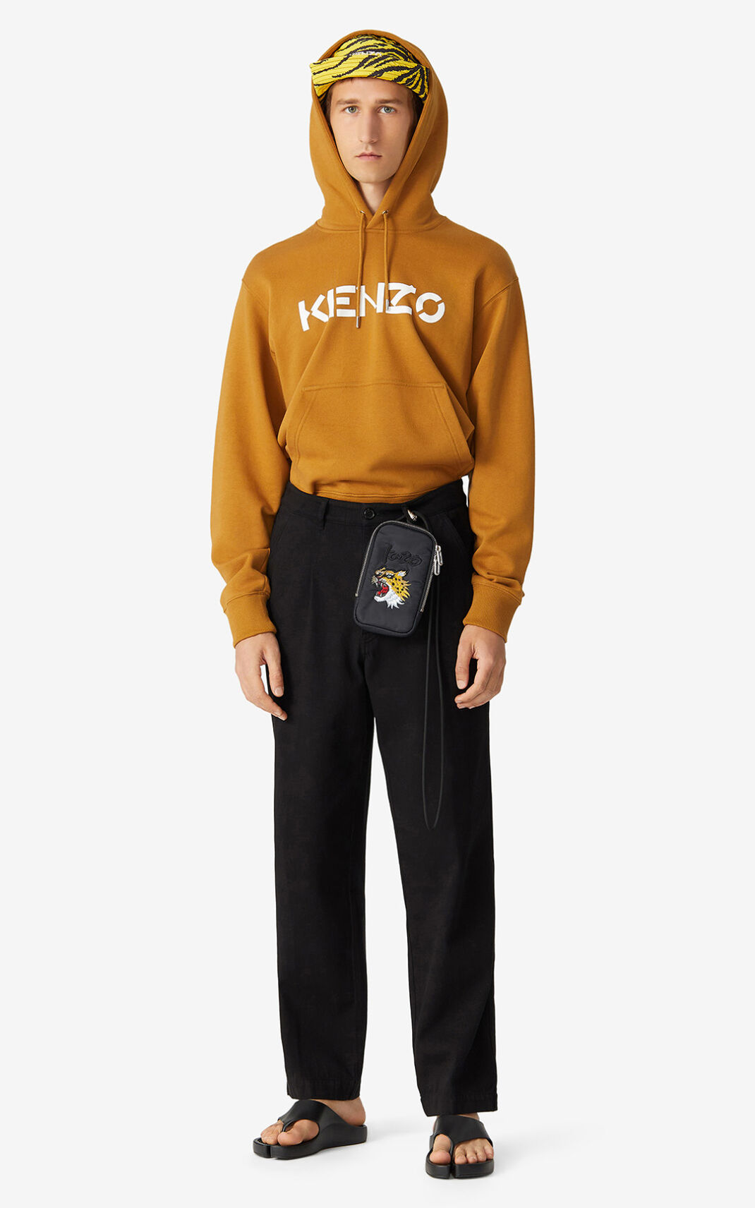 Kenzo Chino Moška Hlače Črna SI-4694088